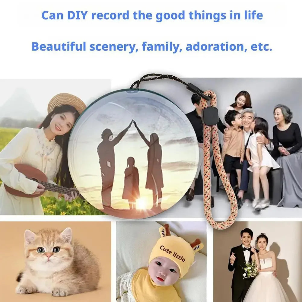 Memory Video Crystal Ball Art Glass Ball Lamp Spherical Pixel Display 2.7 Inchs Screen 4GB Videos Player for Wedding/Anniversary